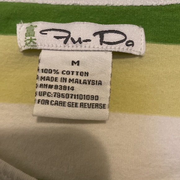 Women’s Green Striped Shirt - Picture 4 of 5